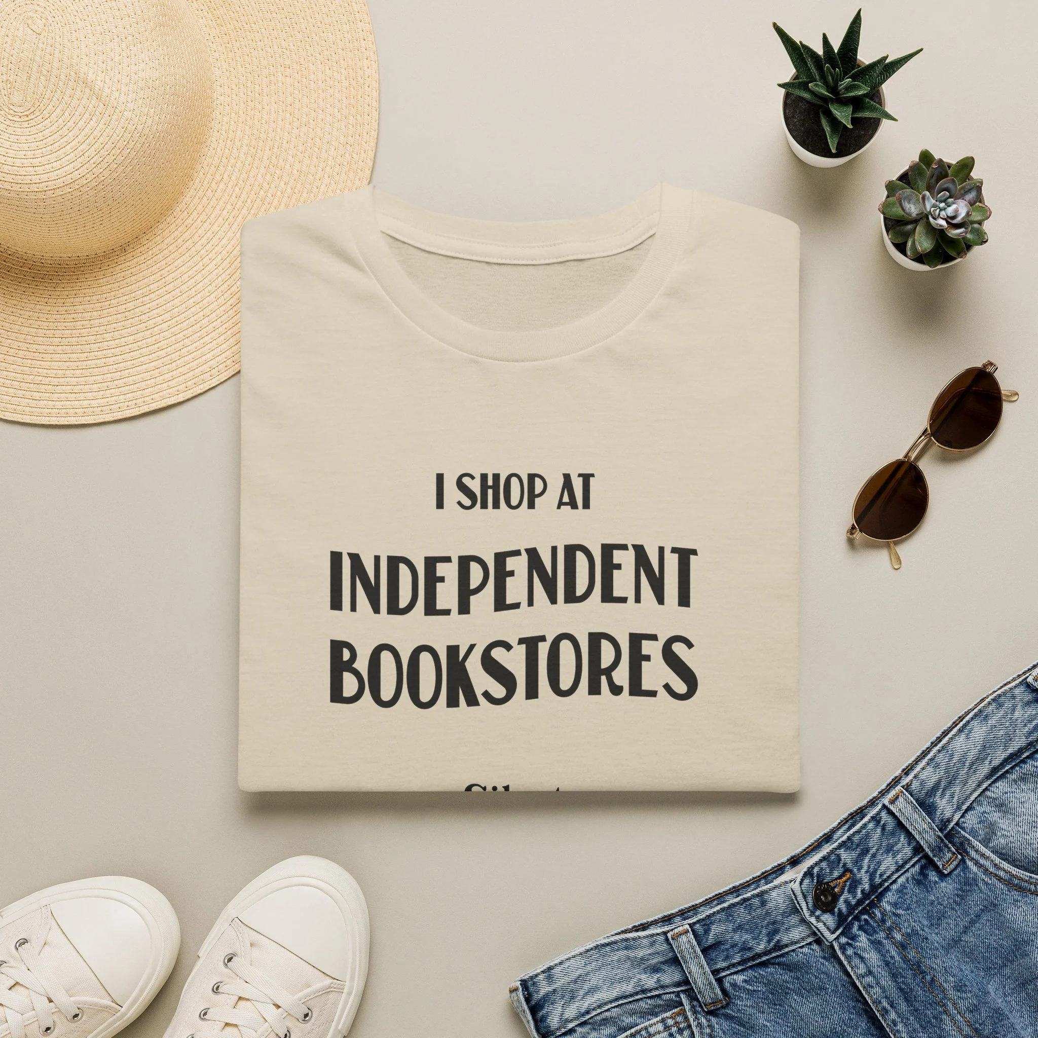 I Shop at Independent Bookstores - Unisex Tee - Image 8