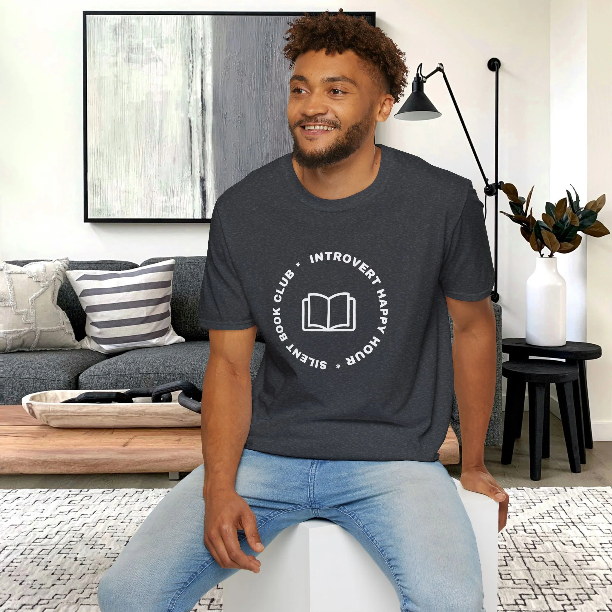 Introvert Happy Hour Unisex T-Shirt - Image 8