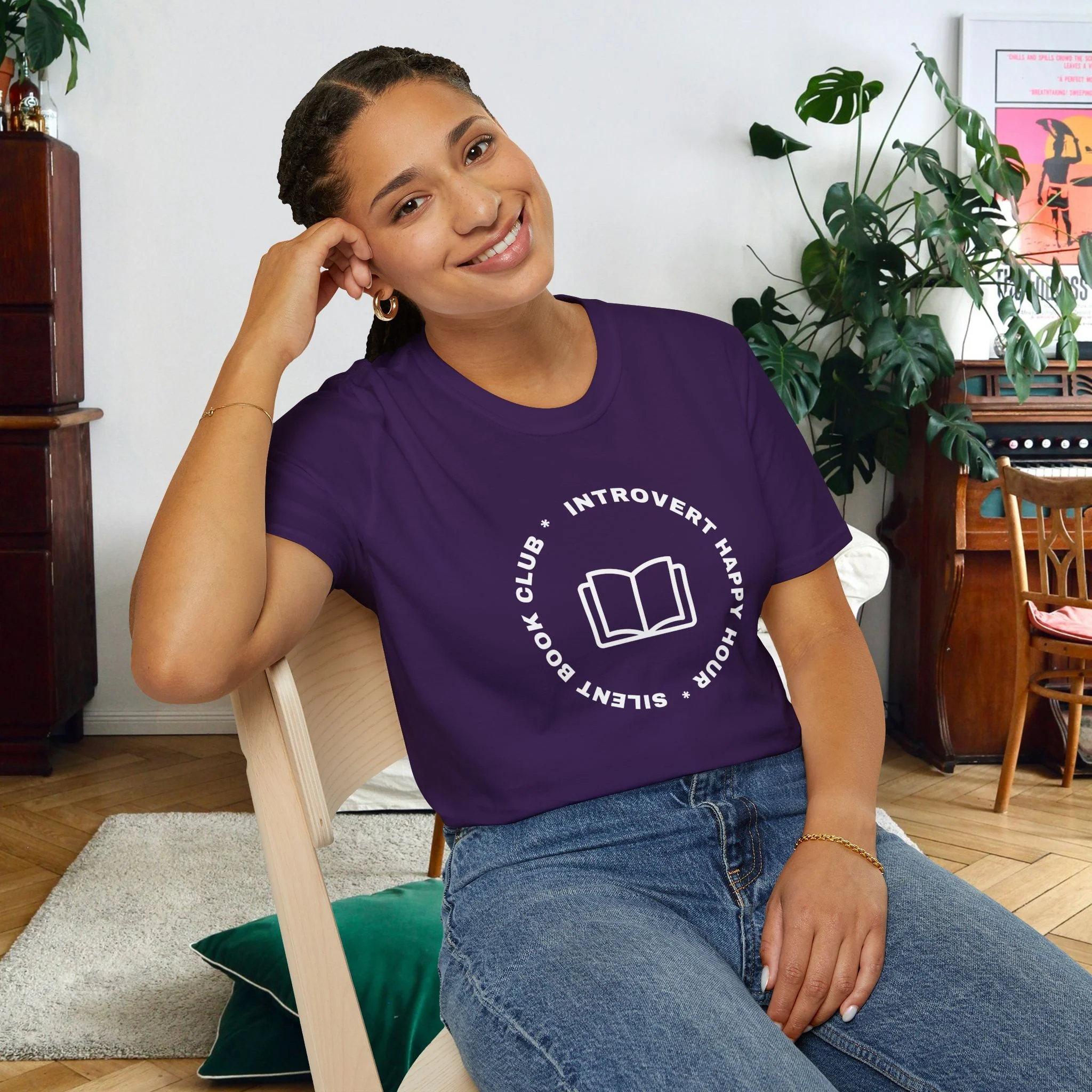 Introvert Happy Hour Unisex T-Shirt - Image 9
