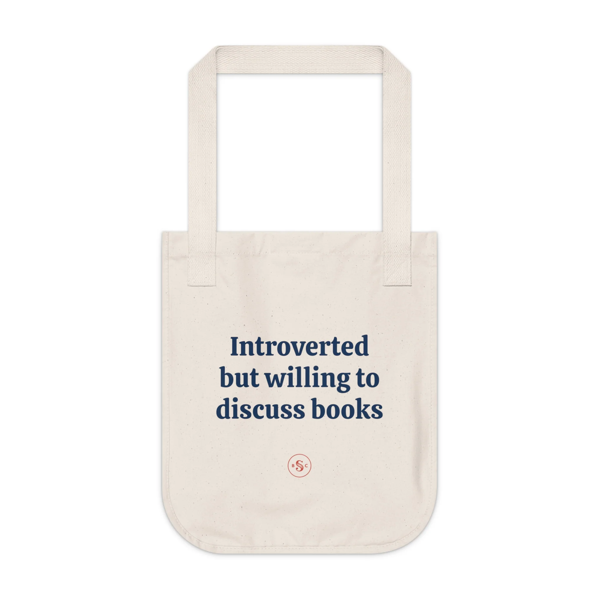 Introverted - Organic Canvas Tote - Image 3