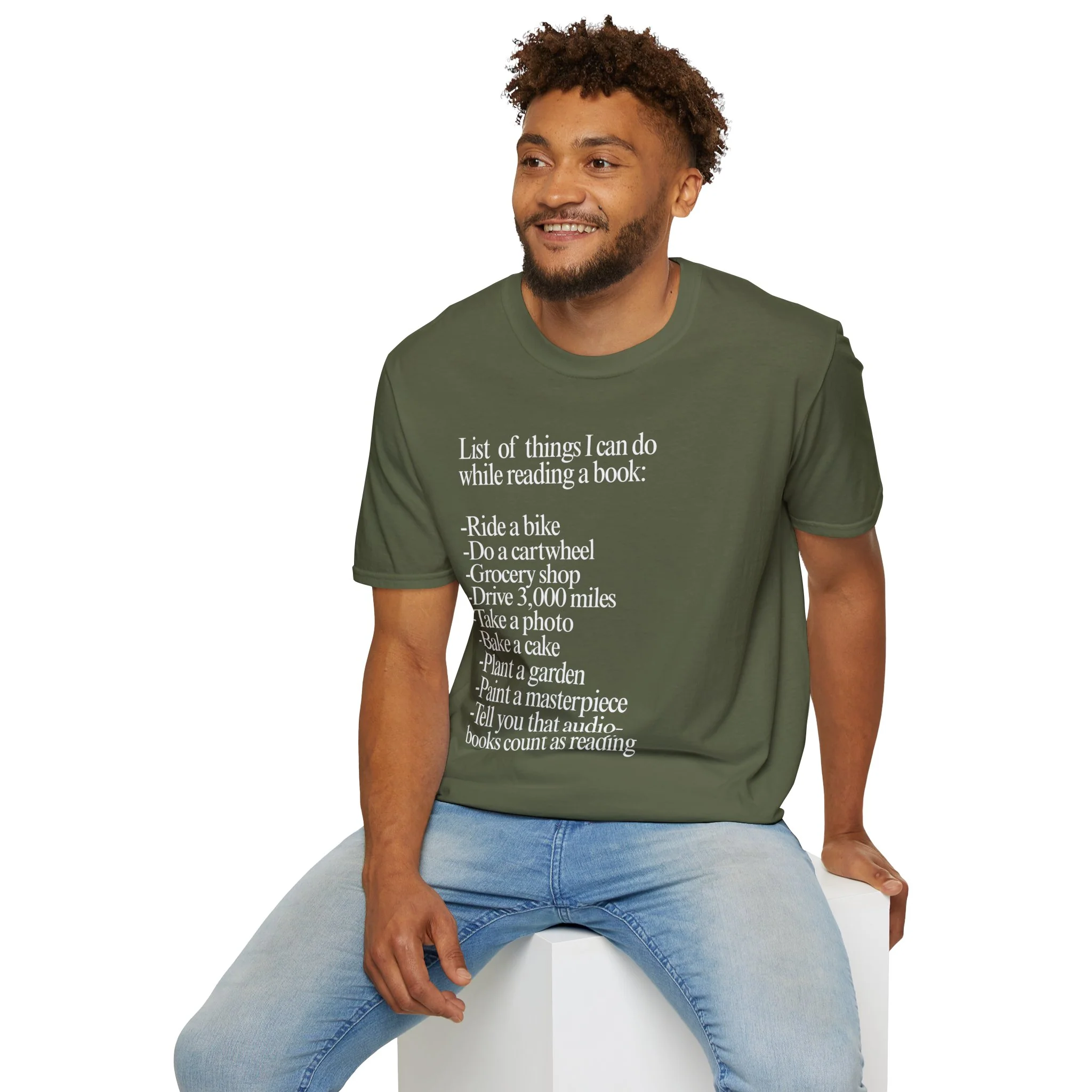 Things I Can Do While Reading Unisex Tee - Image 6