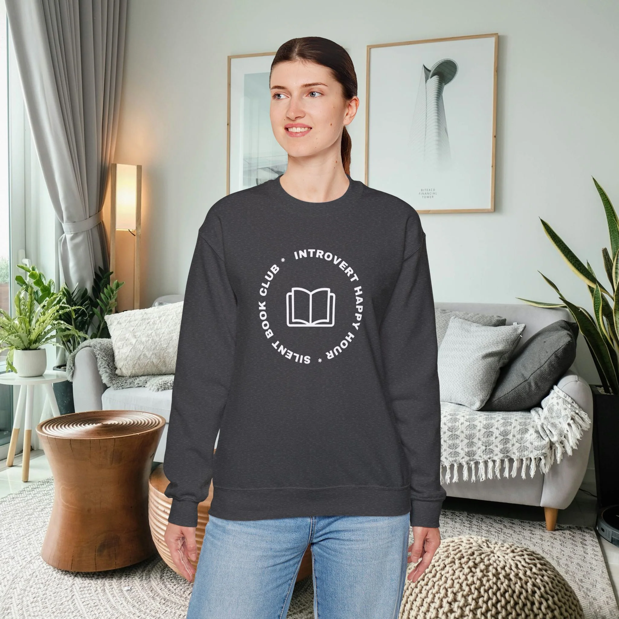 Introvert Happy Hour Unisex Sweatshirt - Image 11