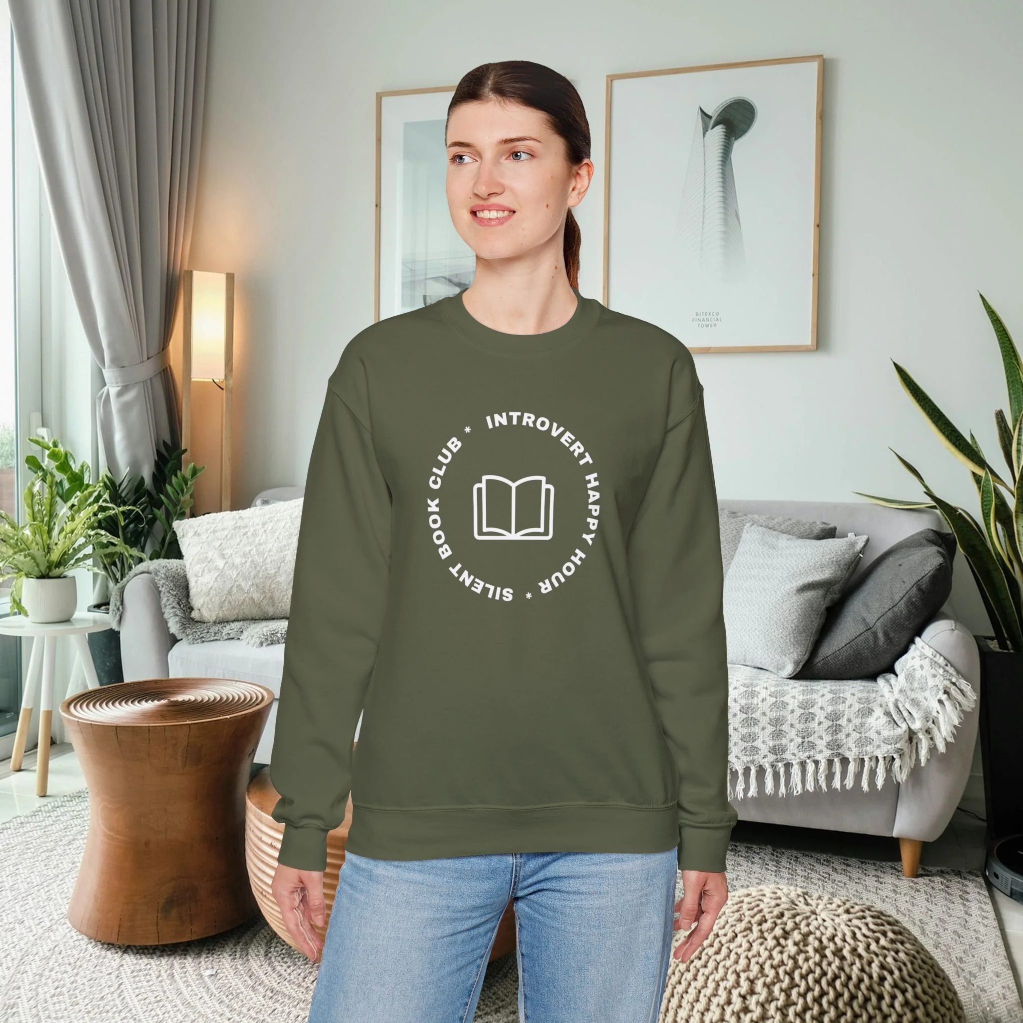 Introvert Happy Hour Unisex Sweatshirt - Image 3