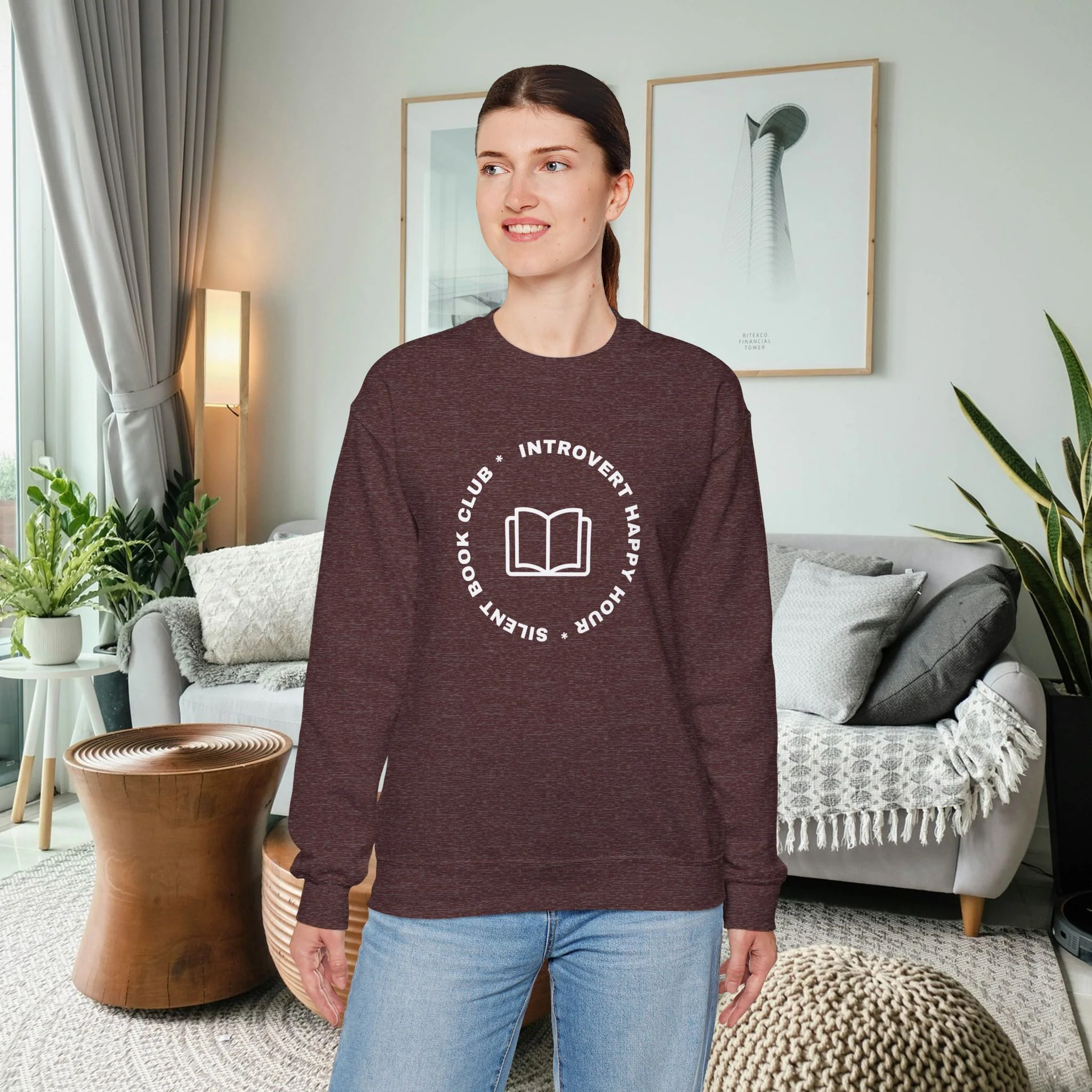 Introvert Happy Hour Unisex Sweatshirt - Image 7