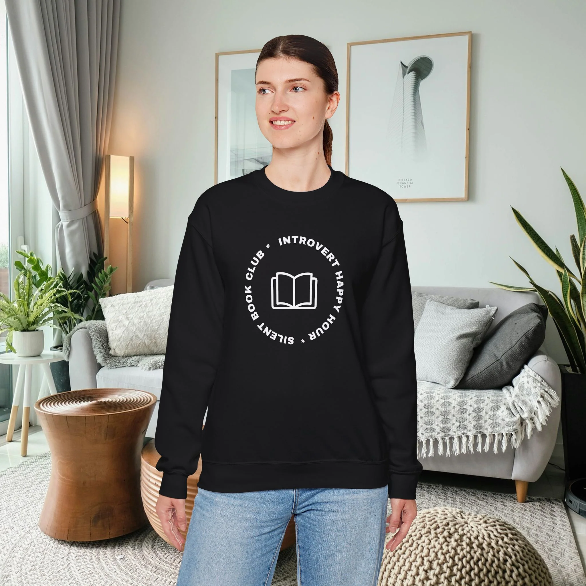 Introvert Happy Hour Unisex Sweatshirt - Image 9